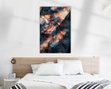 Farbige Blattmuster von Poster Art Shop