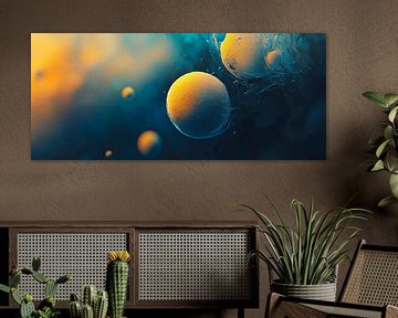 Fascinerende wereld van deeltjes van Poster Art Shop