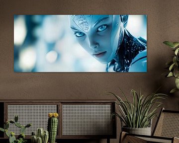 Futuristische AI-entiteit van Poster Art Shop