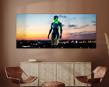 Futuristisch uitzicht van Poster Art Shop