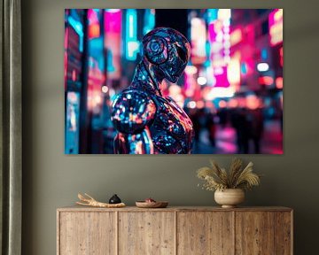 Futuristische neonwereld van Poster Art Shop