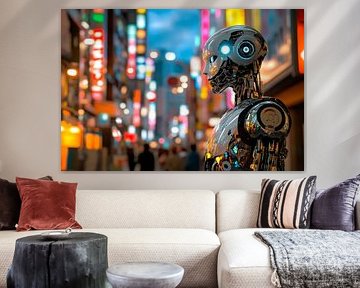 Futuristische Stadtansicht von Poster Art Shop