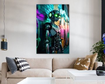 Robot futuriste sur Poster Art Shop