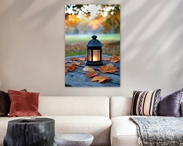 Autumnal lantern by Poster Art Shop