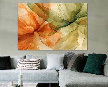 Abstract shapes in warm tones by Imperial Art House
