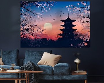 Japanese evening atmosphere by Poster Art Shop