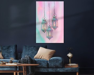 Hängende Lichterketten von Poster Art Shop