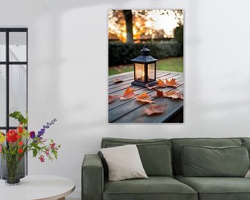 Lantern in autumn light by Poster Art Shop