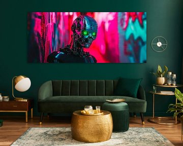 Gloeiende cyborg van Poster Art Shop