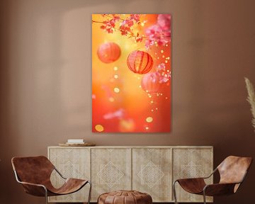 Leuchtende Papierlaternen von Poster Art Shop