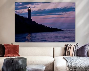 Phare au crépuscule sur Poster Art Shop