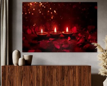 Lumière et pétales sur Poster Art Shop