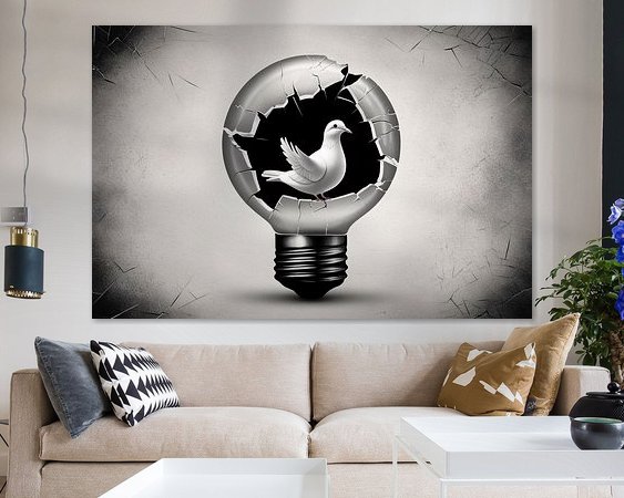 Example of the artwork in a room