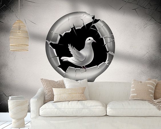 Example of the artwork in a room