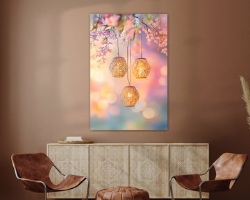 Lichtruimten in de magie van bloemen van Poster Art Shop