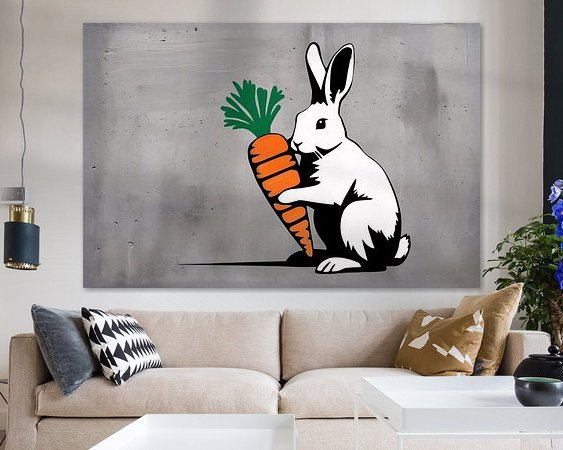 Example of the artwork in a room