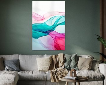 Zachte golven van kleur van Poster Art Shop