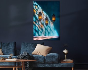 Glinsterend lichtspel van Poster Art Shop