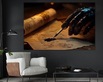 Robothand schrijven van Poster Art Shop