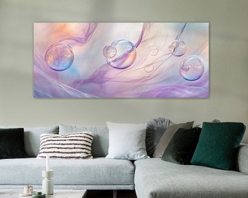 Zeepbellen in het licht van Poster Art Shop