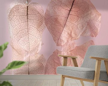 Soft pastel-coloured fragile leaves by Marjolijn van den Berg