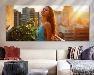 Magie du coucher de soleil sur Poster Art Shop