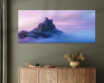 Château enchanté dans le brouillard sur Poster Art Shop