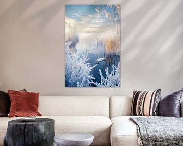 Winter idylle van Poster Art Shop