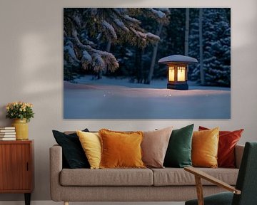 Winterlichtbron van Poster Art Shop