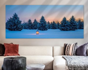 Winterverlichting sfeer van Poster Art Shop