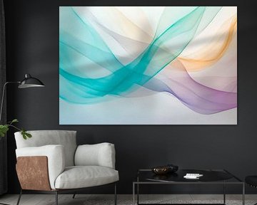 Delicaat kleurenspel van Poster Art Shop