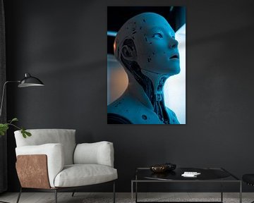 Baanbrekende robot van Poster Art Shop