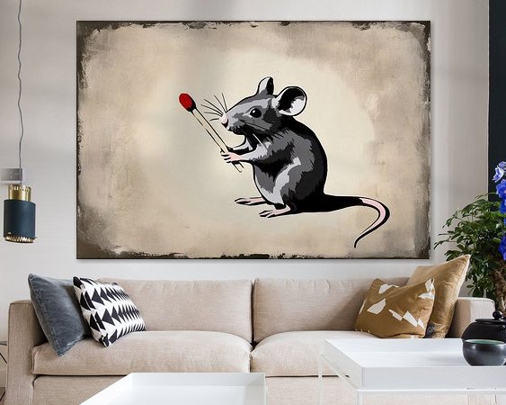 Example of the artwork in a room