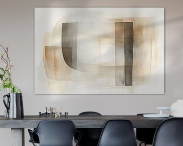 Abstract minimalist watercolour art by Imperial Art House