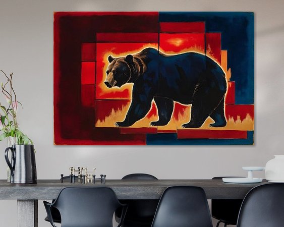 Example of the artwork in a room