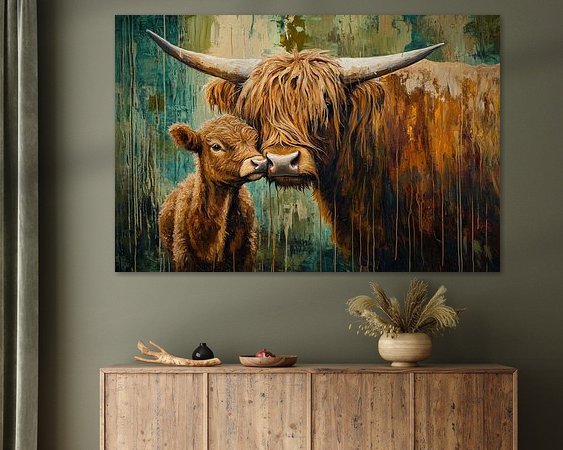 Example of the artwork in a room