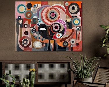 Example of the artwork in a room