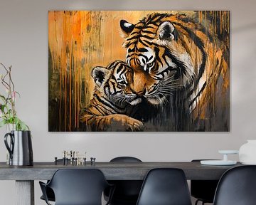 Abstracte natuur in dynamische kleuren van Imperial Art House