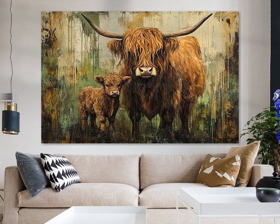 Example of the artwork in a room