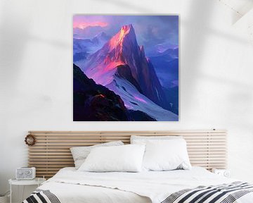 Berglandschaft von Abstraktes Gemälde