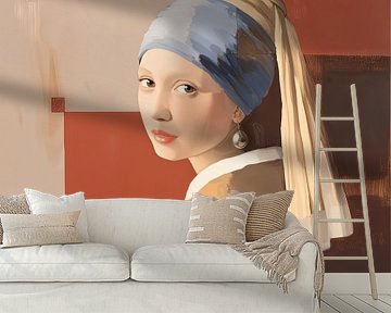 Meisje van Vermeer van ARTEO Schilderijen