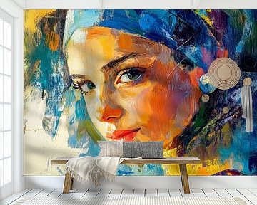 Mädchen mit Perle von ARTEO Gemälde