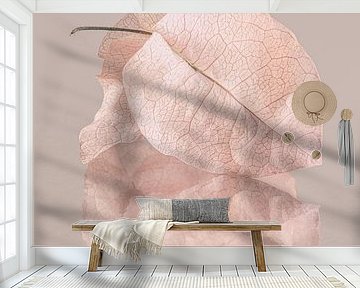 Fragile in soft pastel colours: Dried leaves by Marjolijn van den Berg