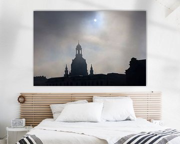Foggy morning, view to the Frauenkirche Dresden by Thomas Jäger