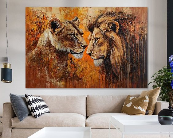 Example of the artwork in a room