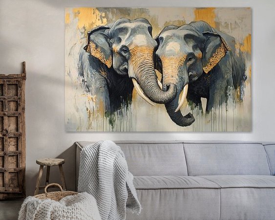 Example of the artwork in a room