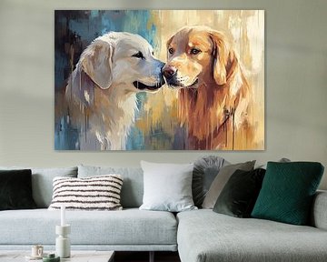 Artful dog portrait painting by Imperial Art House
