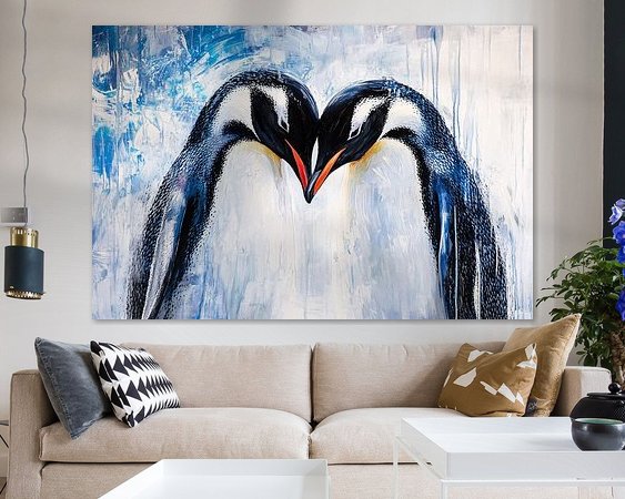 Example of the artwork in a room