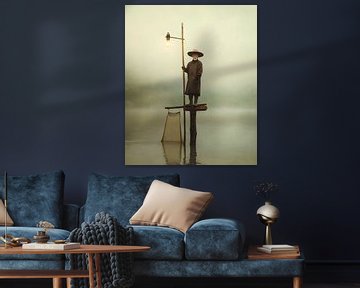 Oude licht visser van But First Framing
