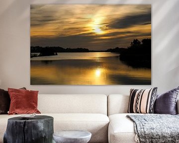 Lake at sunset by Jeen Arendz